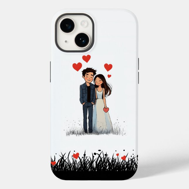 Adorable Couple coques iphone (Verso)