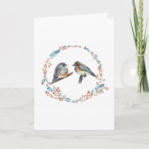 Adorable Courbe fleurie de Couple de Bleu Est