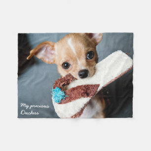Adorable Couverture en polaire Chihuahua