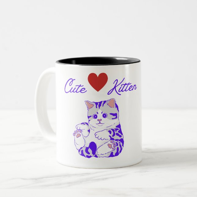 Adorable Cute Kitten Mug (Devant gauche)