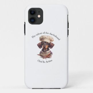 Adorable Dachshund Chef iPhone 11 Coque