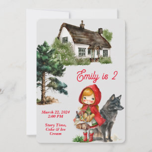 Adorable Fairytale Illustré Invitation