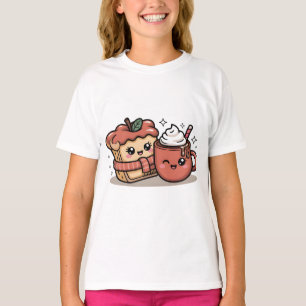 Adorable Fall Coffee Kids T-Shirt