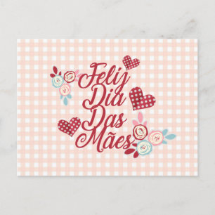 Adorable Feliz Dia Das Mães Carte postale