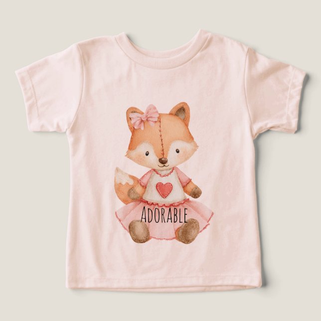 Adorable Fox Heart Animal (Design Recto)