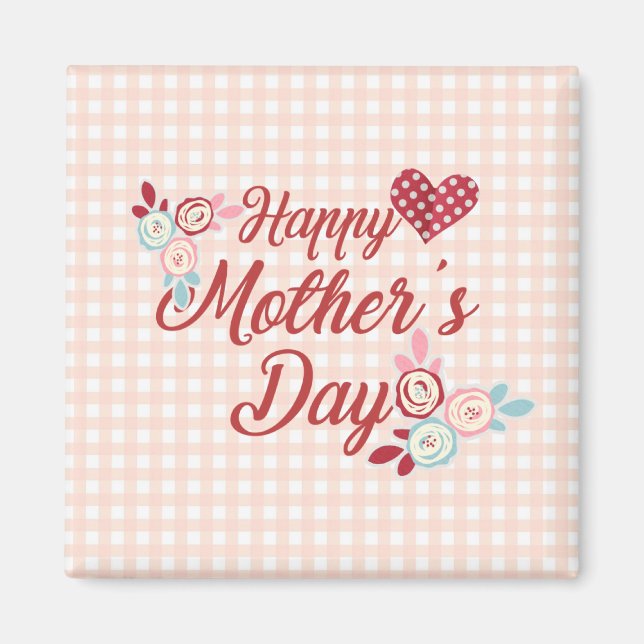 Adorable Happy Mother's Day | Magnet (Devant)