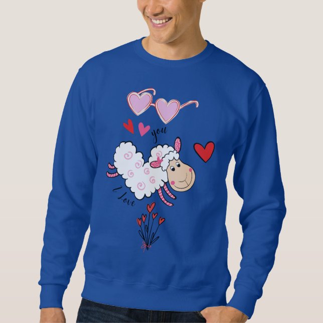 Adorable Je t'aime Sweat - shirt à capuche graphiq (Devant)