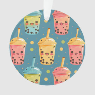 Adorable Kawaii Boba Conception de boisson