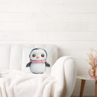 Adorable Kawaii Penguin Coussin