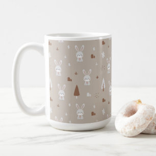 Adorable lapin Enfants Motif café Mug