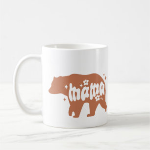 Adorable Mama Bear Mug - Brown Bear Illustration