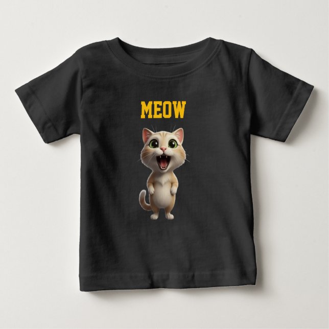 Adorable Meow Kitty Kids’ T-Shirt (Devant)