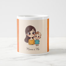 Adorable Mère & Bébé Cadeau mug