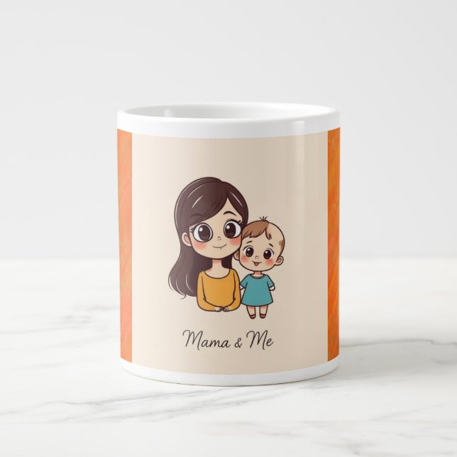 Adorable Mère & Bébé Cadeau mug (Devant)