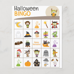 Adorable Monstre & Citrouille Halloween BINGO Boar