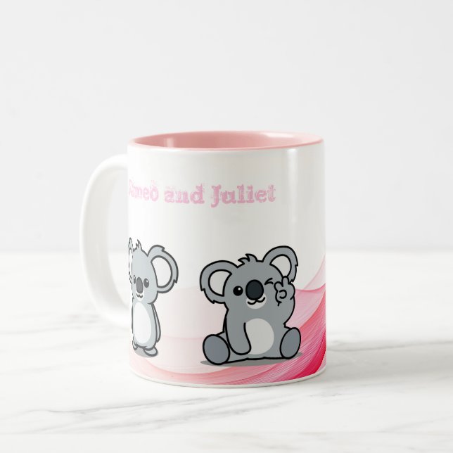 adorable mug de koala personnalisé (Devant gauche)