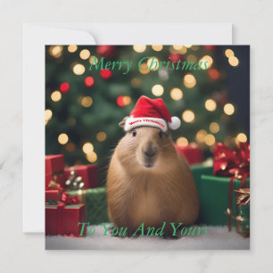 Adorable Noël Capybara,
