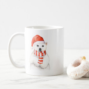Adorable Ours Polaire De Fête Mug