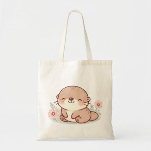 Adorable Pastel Otter Sac fourre-tout - Kawaii Cut