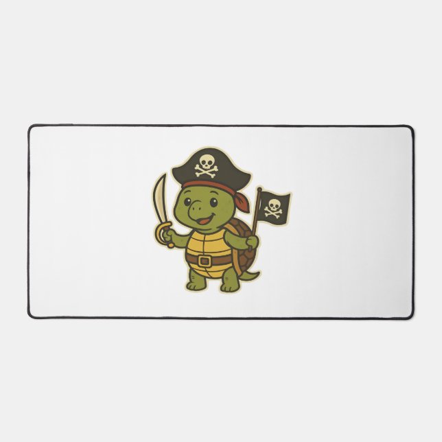 Adorable Pirate Turtle Classic T-Shirt (Recto)