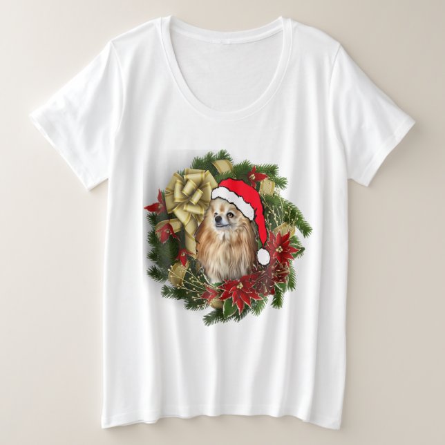 Adorable Poméranie de Noël (Design devant)