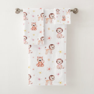 Adorable Safari Lion & Tiger Motif