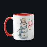 Adorable Snowman Christmas Mug<br><div class="desc">Adorable bonhomme de neige tasse de Noël.</div>