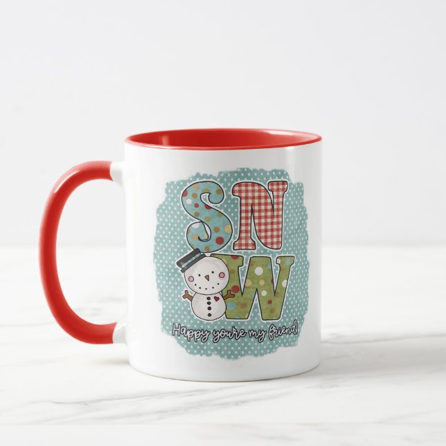 Adorable Snowman Mug (Gauche)