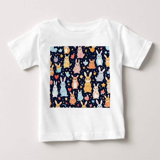 Adorable Soft Pastel Baby Animal T-Shirt (Devant)