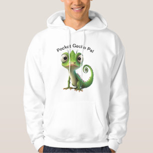Adorable Sweat - shirt à capuche de poche Gecko -