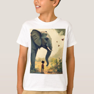"Adorable T-shirt de dessin éléphant - Un délice p