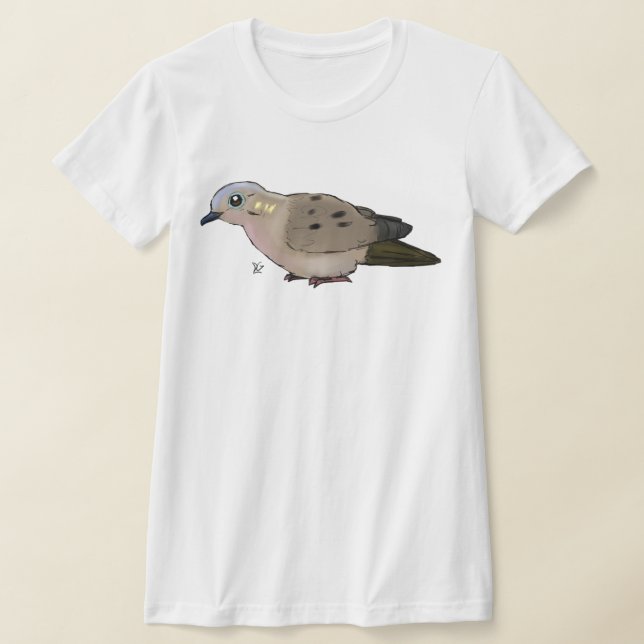 Adorable T-shirt graphique de colombe en deuil (Poser)