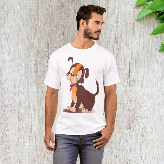 Adorable T-shirt Homme Chiot (Créateur téléchargé)