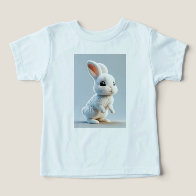 Adorable T-shirt lapin bébé (Design Recto)