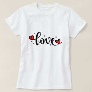 Adorable T-shirt LOVE pour les filles - Perfect Va