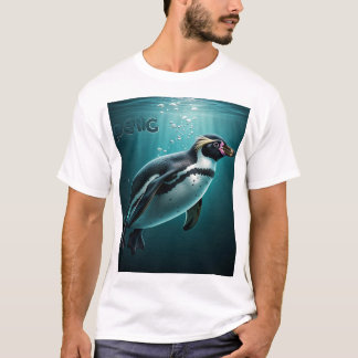 Adorable T-shirt Pingouin Splash