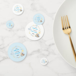 Adorable table bleue Confetti