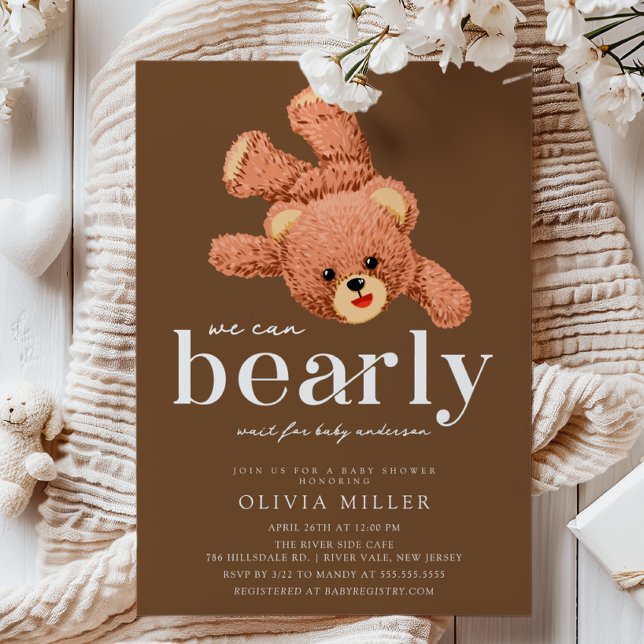 Adorable Teddy Bear Baby shower Invitation (Créateur téléchargé)