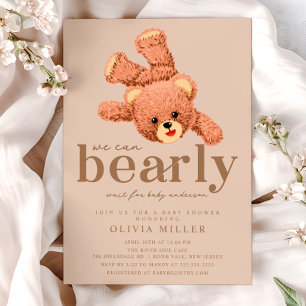 Adorable Teddy Bear Baby shower Invitation