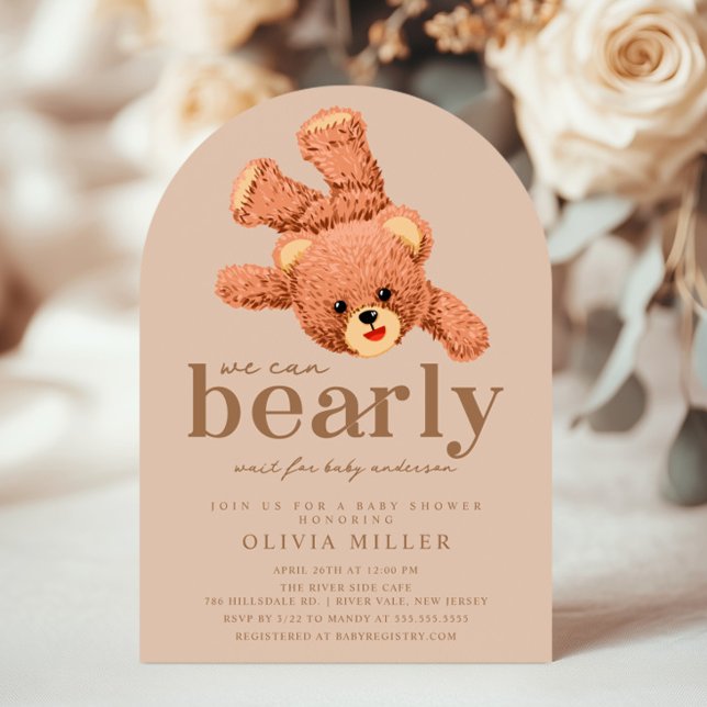 Adorable Teddy Bear Baby shower Invitation (Créateur téléchargé)