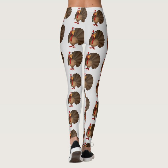 Adorable Turquie Thanksgiving Leggings (Dos)