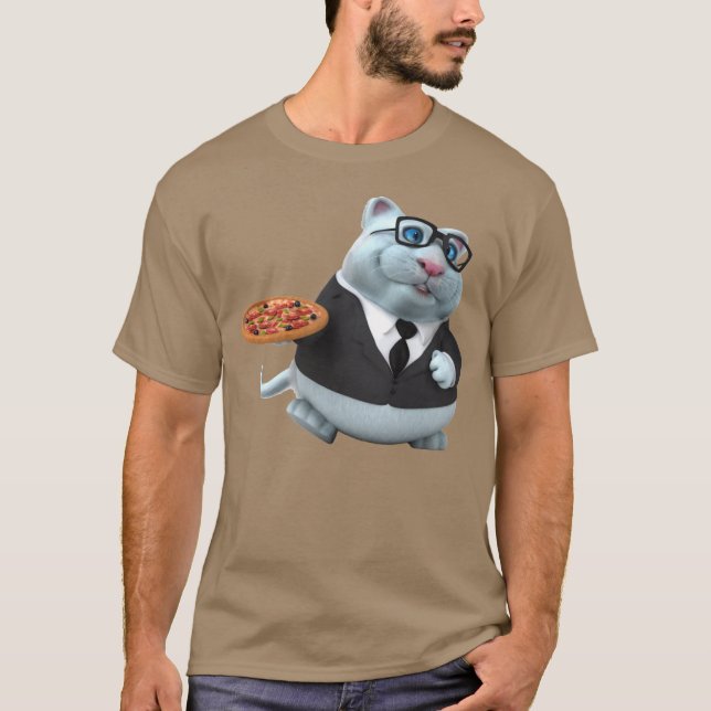Adorables 3D Universe Cute Chat Avec T-Shirt De Pi (Devant)