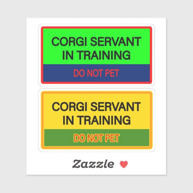 Adorables autocollants pour serviteur Corgi (Feuille)