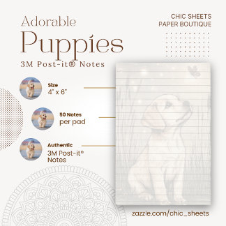 Adorables chiots Notes Post-it® 3M