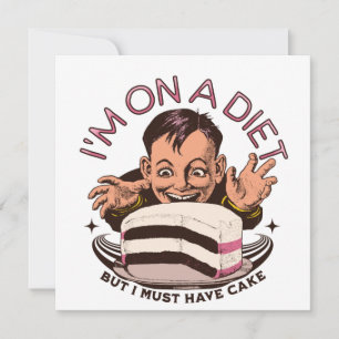 Adorables Drôle Je suis sur un régime mais je dois