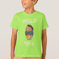 Adorables Enfants Bonjour Pré-K Hérisson T-Shirt
