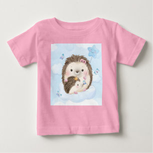Adorables Hérisson Mère Et Baby T-Shirt