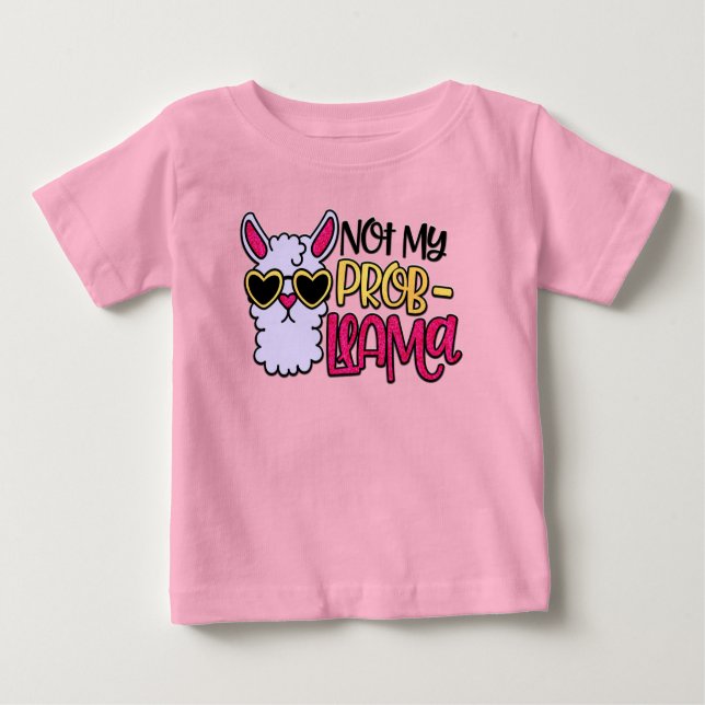 Adorables Love Love Not My Probllama T-Shirt (Devant)