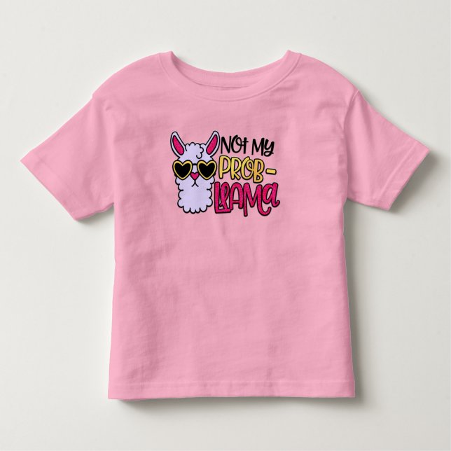 Adorables Love Love Not My Probllama T-Shirt (Devant)