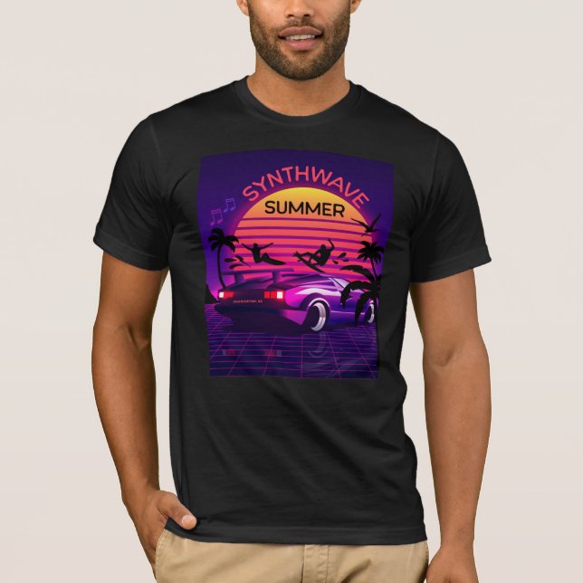 Adorables Synthwave Vaporwave Retro 80s T-shirt (Devant)